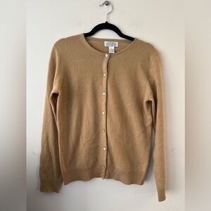 Sutton Studio Cashmere Only at Bloomingdale’s Vintage Tan Sweater Cardigan